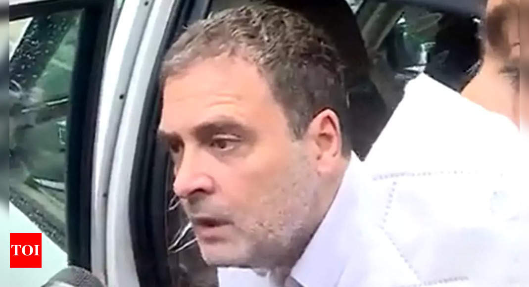  Won't be intimidated, not scared of Narendra Modi: Rahul Gandhi on ED raids | India News - Times of India