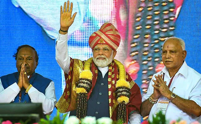 This is Prime Minister Modi's fifth visit this year to Karnataka this yearThis is Prime Minister Modi's fifth visit this year to Karnataka this year

