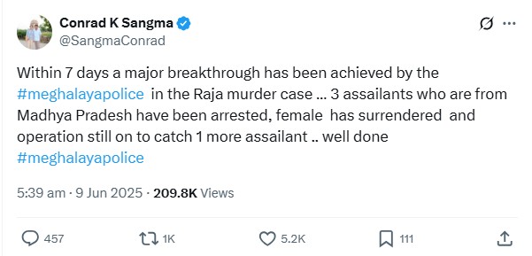 Meghalaya honeymoon murder case