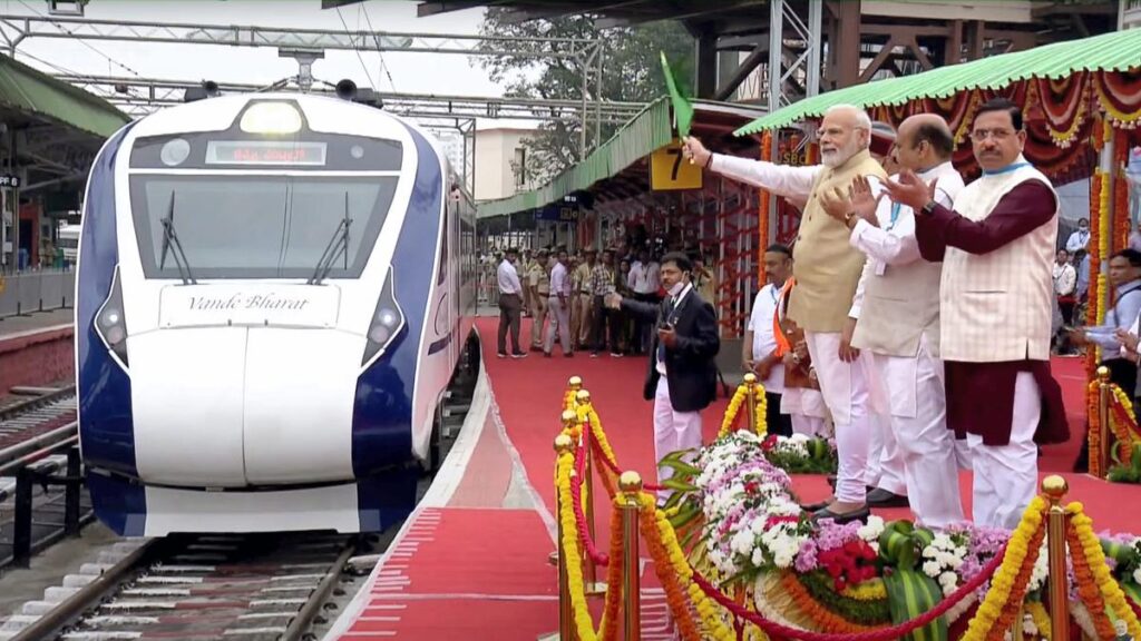 PM Modi Flags Off 4 New Vande Bharat Trains From Varanasi, Boosting Connectivity Across India