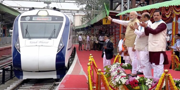 PM Modi Flags Off 4 New Vande Bharat Trains From Varanasi, Boosting Connectivity Across India