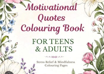 MOTIVATIONAL QUOTES COLOURING BOOK